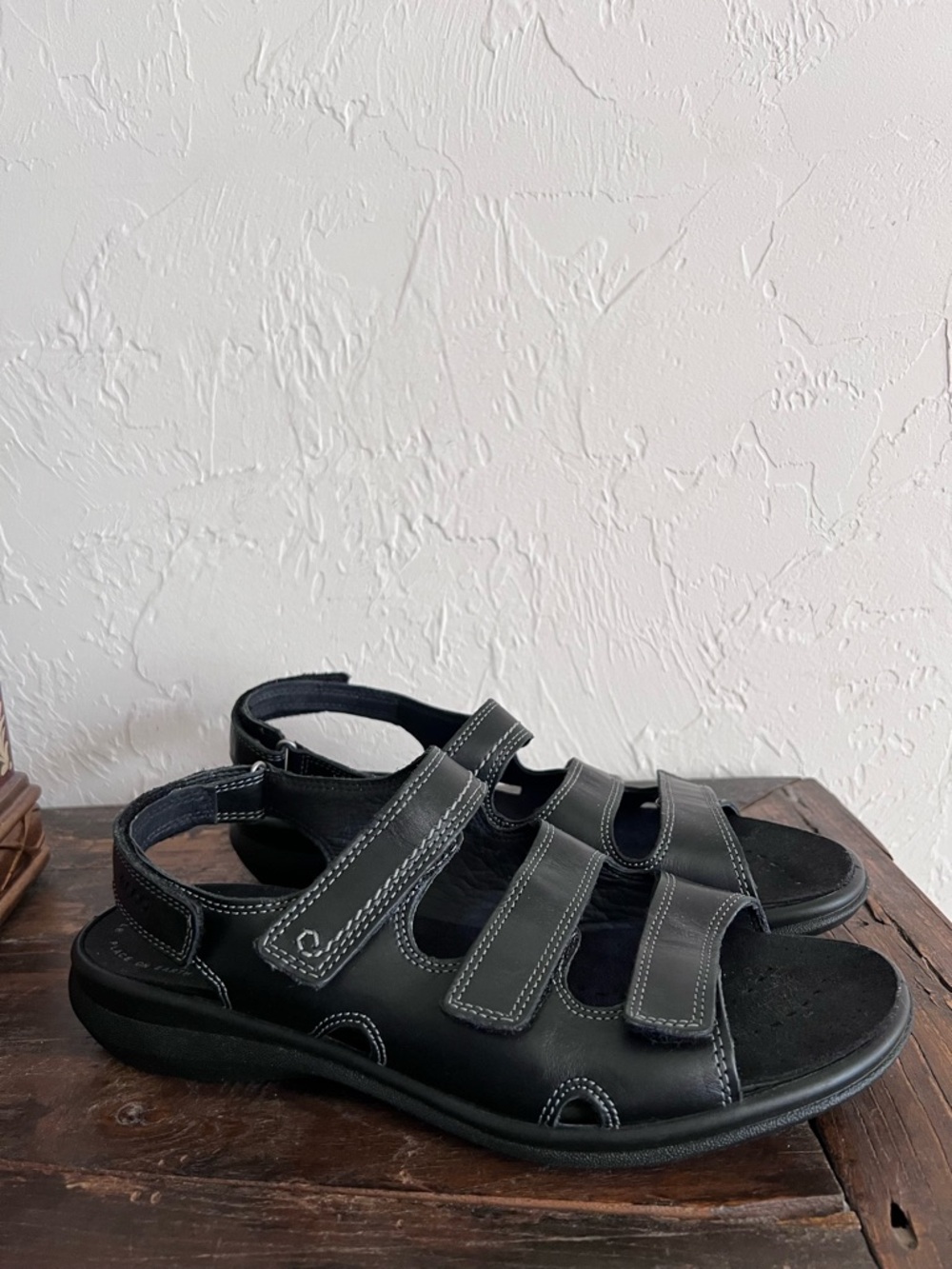 ECCO Women's Black Babett 3 Strap Dress Sandals, EU 42 (US 11 - 11.5)